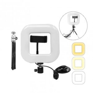 Lámpara anillo cuadrado